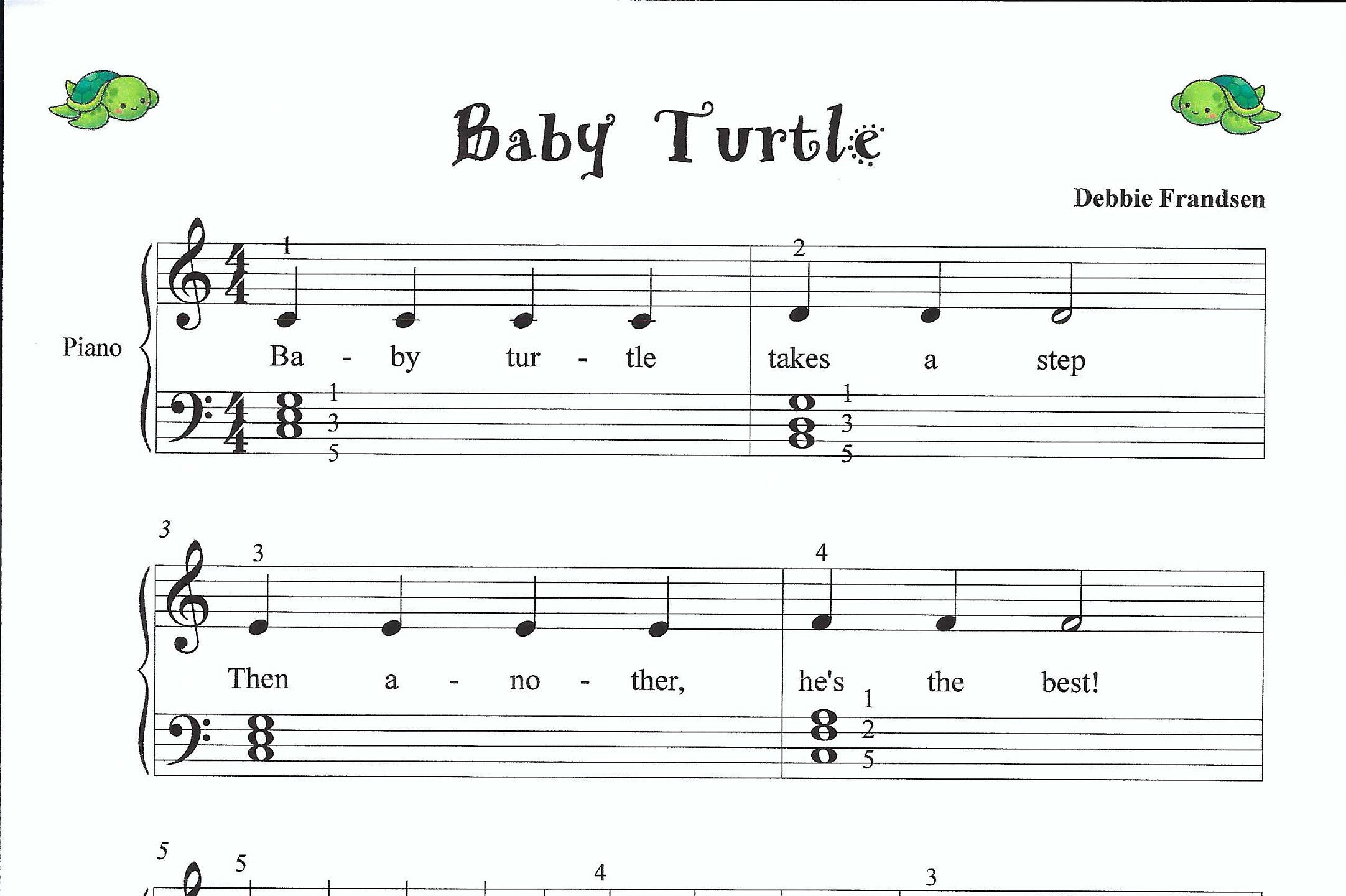 C Major Scale Easy Piano, Beginner Piano, Easy Piano Sheet Music, Easy ...