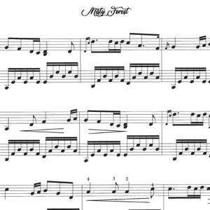 Misty Forest, piano solo, intermediate piano solo, late intermediate piano solo, beautiful, melodious piano, piano sheet music image 4