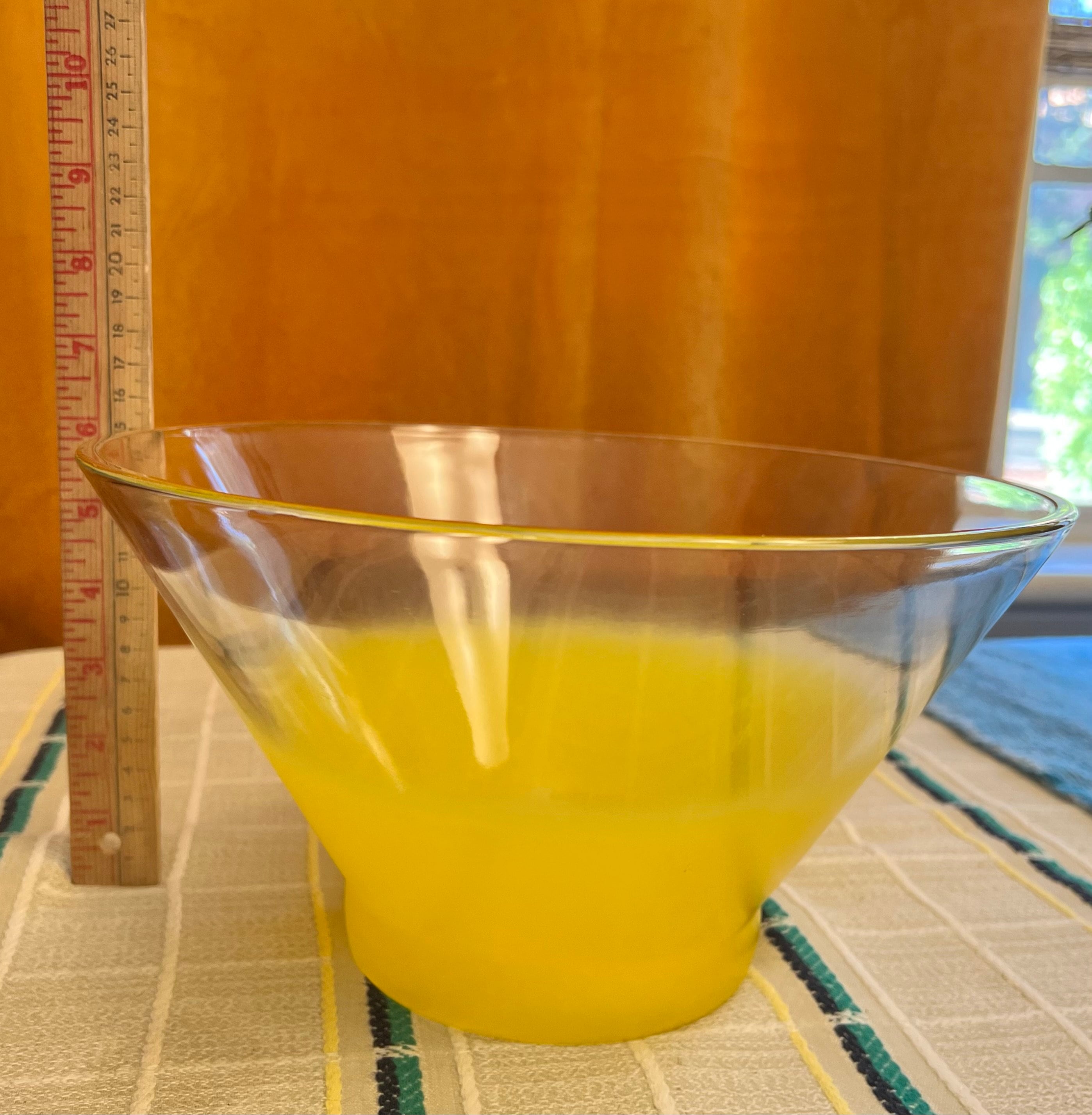 Vintage Blendo Yellow Chip and Dip Set MCM, West Virginia Glass Co Etsy