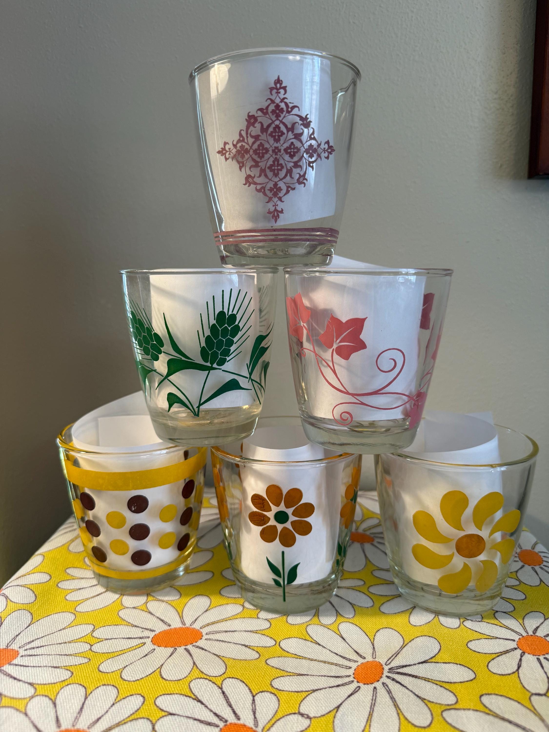 Vintage Hazel Atlas Sour Cream Glasses- Multiple Designs - Etsy