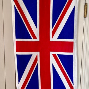 Vintage Union Jack Flag linen tea towel