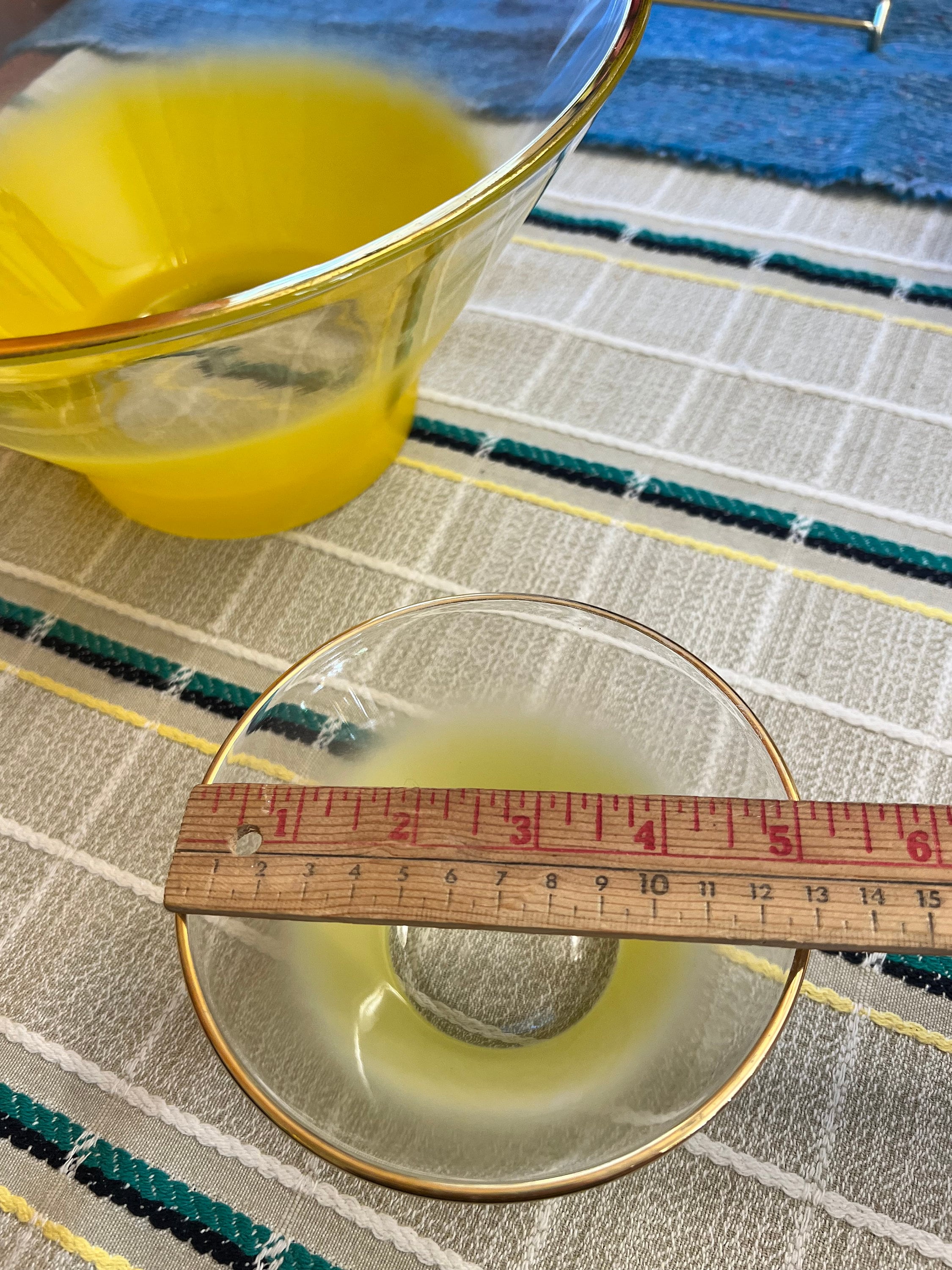 Vintage Blendo Yellow Chip and Dip Set MCM, West Virginia Glass Co Etsy