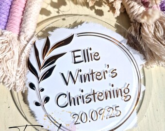 First Holy Communion Acrylic Cake Topper - Christening / Baptism / Wedding