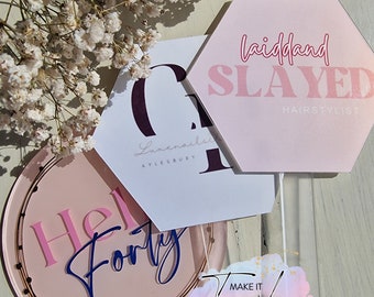 Custom order / acrylic cut/ logo personalised cake topper