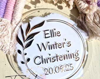 First Holy Communion Acrylic Cake Topper - Christening / Baptism / Wedding