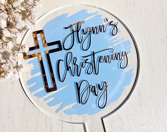 On Your Christening Day - Acrylic Cake Topper - Christening / Baptism /