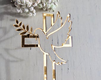 First Holy Communion Acrylic Cake Topper - Christening / Baptism / Confirmation