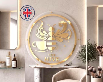 Custom 3D Business Logo Sign, Laser cut Acrylic Sign, Custom Logo Acrylic Business Signage, Made in UK,