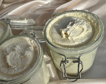 Unrefined Whipped Shea body butter, Local uk Intensely Hydrating, scented naturally, handmade, moisturising for dry skin, Body Care Cream