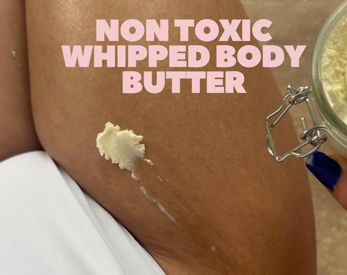 Whipped Body Butter, Shea Cocoa Jojoba, Dry Skin Hydration, Vegan Handmade Cream