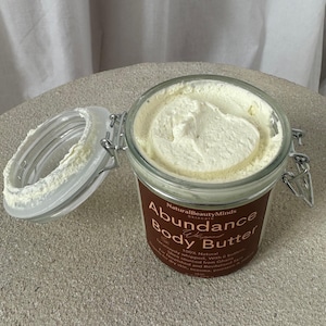 Unrefined Silky and Creamy Whipped Shea & Cocoa body butter, Local uk Intensely Hydrating, scented naturally, handmade, moisturising