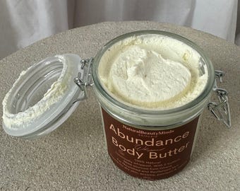 Manteca corporal batida de karité y cacao: aceite de jojoba hidratante, hecho a mano