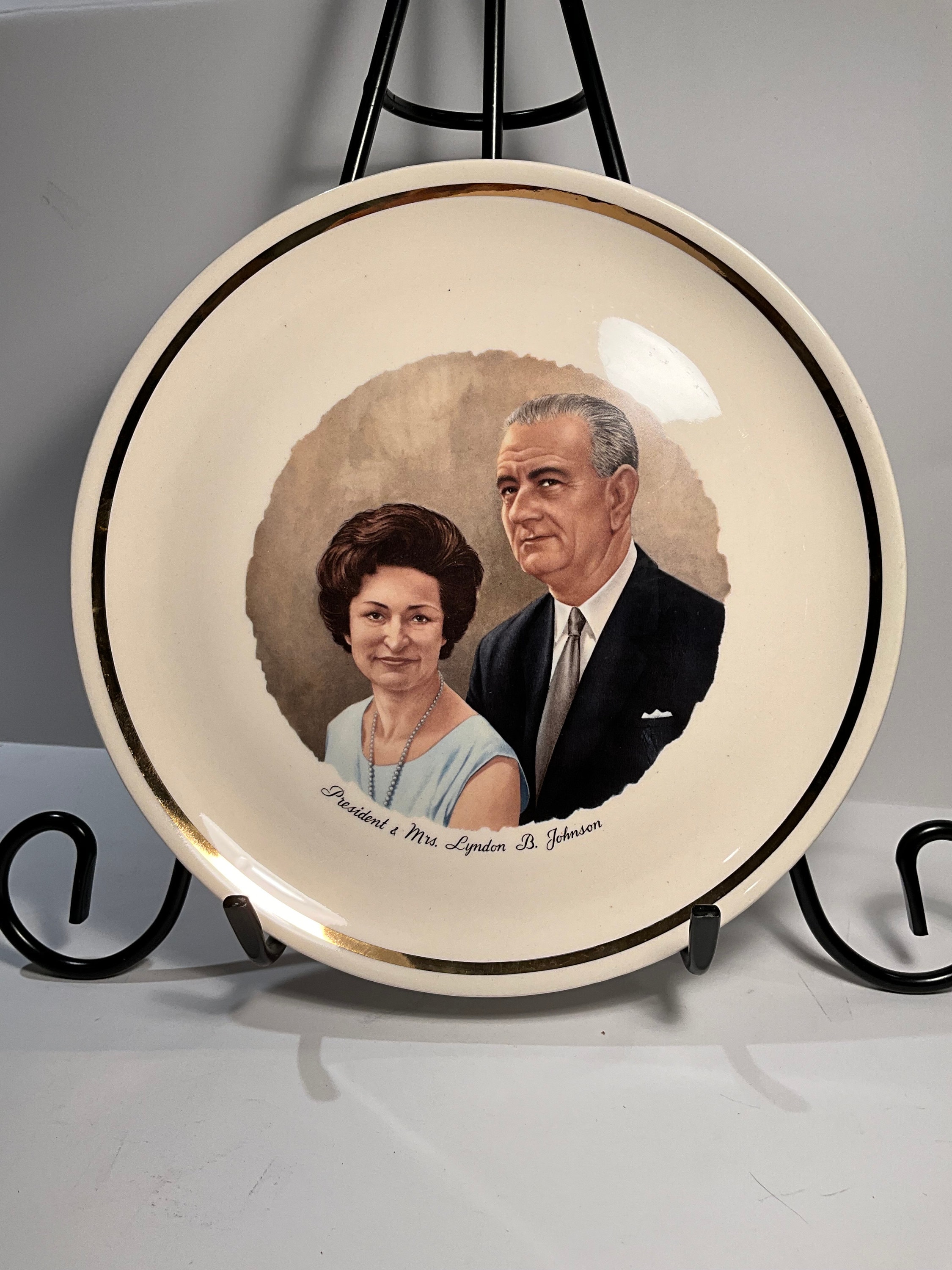 Lyndon Johnson Plate - Etsy