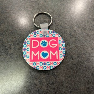 Dog Mom Keychain