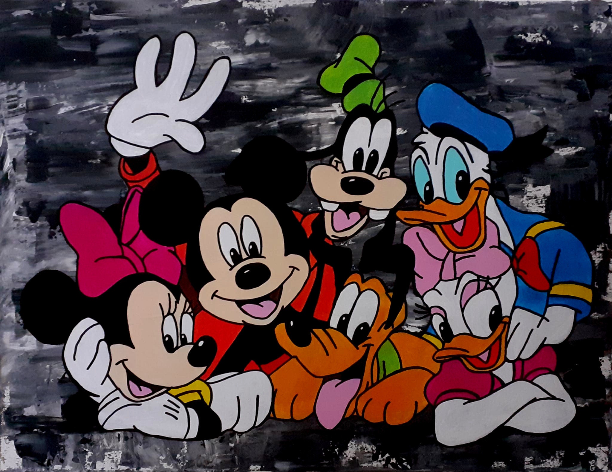 Toile Mickey et Ses Amis