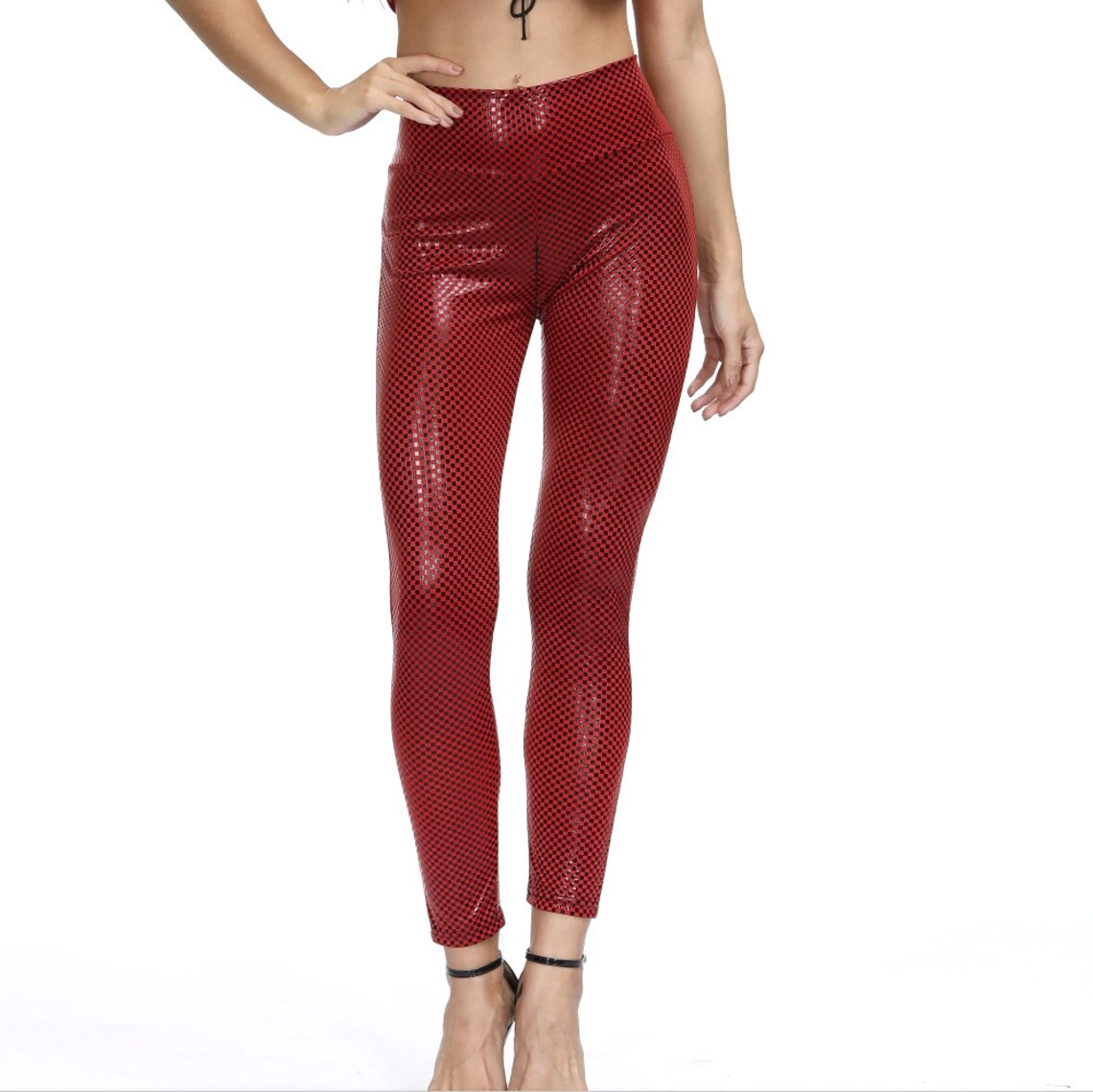 Crotch Zipper Leggings Crotchless Leather Leggings Open Etsy