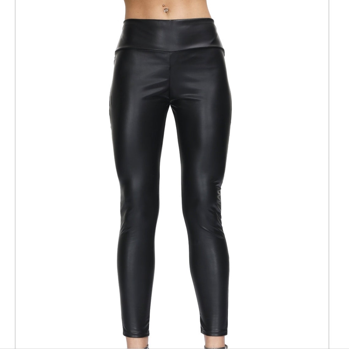 Crotch Zipper Leggings Crotchless Leather Leggings Open - Etsy