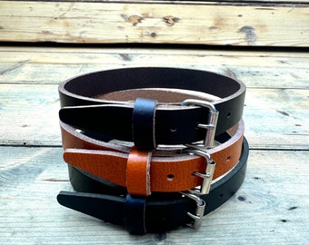 Correas utilitarias de cuero - Correas para pantalones - Correas para cestas de mimbre - Correas de repuesto para zapatos/sandalias - Ideales para pesca, camping y ciclismo