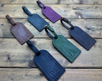 Leder Kofferanhänger - Geschenk für Sie - Jet-Setter - Geschenk für Sie - Geschenk für Sie - Vintage Leder Kofferanhänger - Leder Kofferanhänger