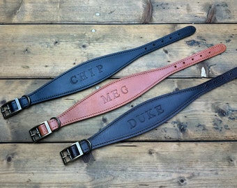 ソフトイタリアンレザーイタリアングレーハウンド首輪 - パッション