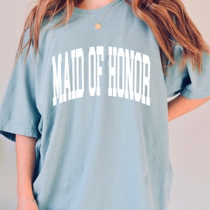 maid of honor tshirt | comfort colors t-shirt | Wedding shirt | Bachelorette shirt | Bride to Be shirt | Bride Gift | Bride Party | MOH #1