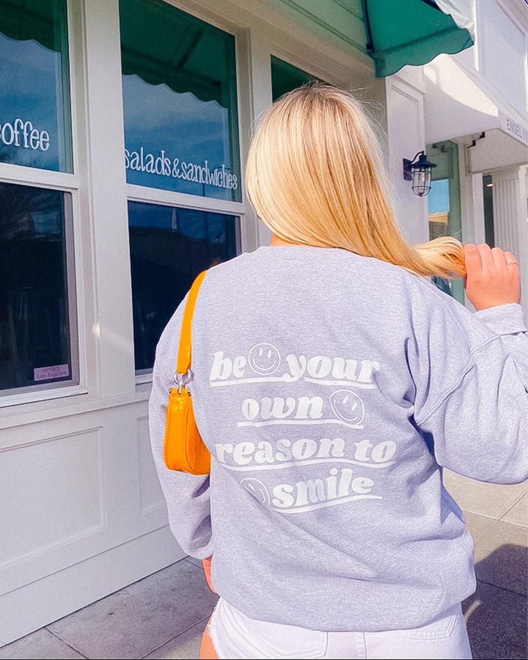 Be Your Own Reason to Smile Sweatshirt Positive Crew - Etsy Canada