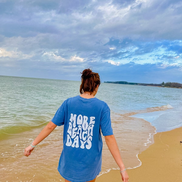 More beach days shirt  | comfort colors t-shirt | Trendy shirt | oversized t-shirt | gift for her | women's shirt | seashell shirt