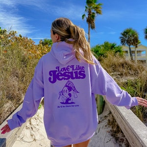 Love Like Jesus hoodie, God is Good Hoodie, Christian Hoodie, Religious crew, Oversized Beach Sweatshirt, Trendy Positive Sweatshirt, Christ