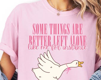 Dumme Gans Shirt, lustiges sarkastisches Grafik-T-Shirt, übergroßes Komfort-Farben-T-Shirt