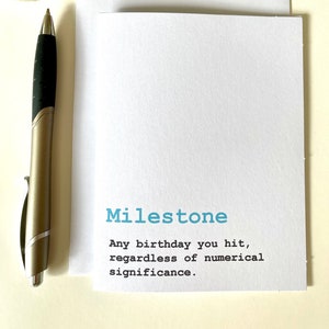Tarjeta de cumpleaños divertida de Milestone (Versión 2)
