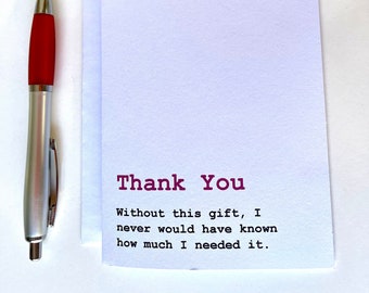 Humorous Thank You Card