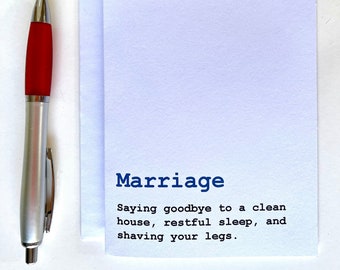 Humorous Marriage Card