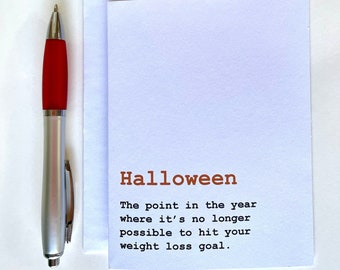 Humorous Halloween Greeting Card