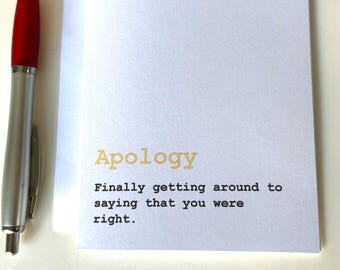 Apology Card for I'm Sorry Moments