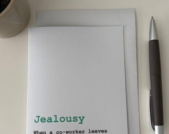 Funny New Job Card from Co-worker