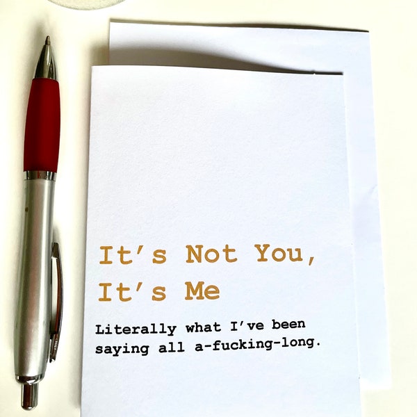 Humorous Breakup Greeting Card