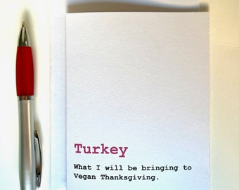 Humorous Thanksgiving Greeting Card (Turkey)