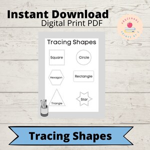 Shape Tracing for Elementary School and Pre-School Children