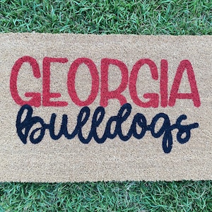 College Sports Team Doormat, College Football Doormat, Sport Fan, College Graduation, Dorm Doormat, Sport Decor, High School Graduation Gift