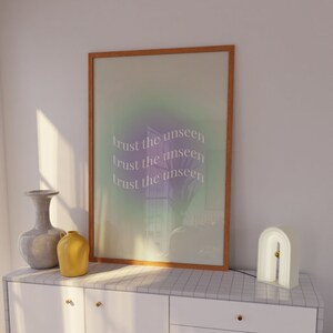 Aura Poster, Gradient Wall Art, Y2K Decor, Trendy Posters, Law of Attraction Affirmation Print, Indie Room Decor, Danish Pastel