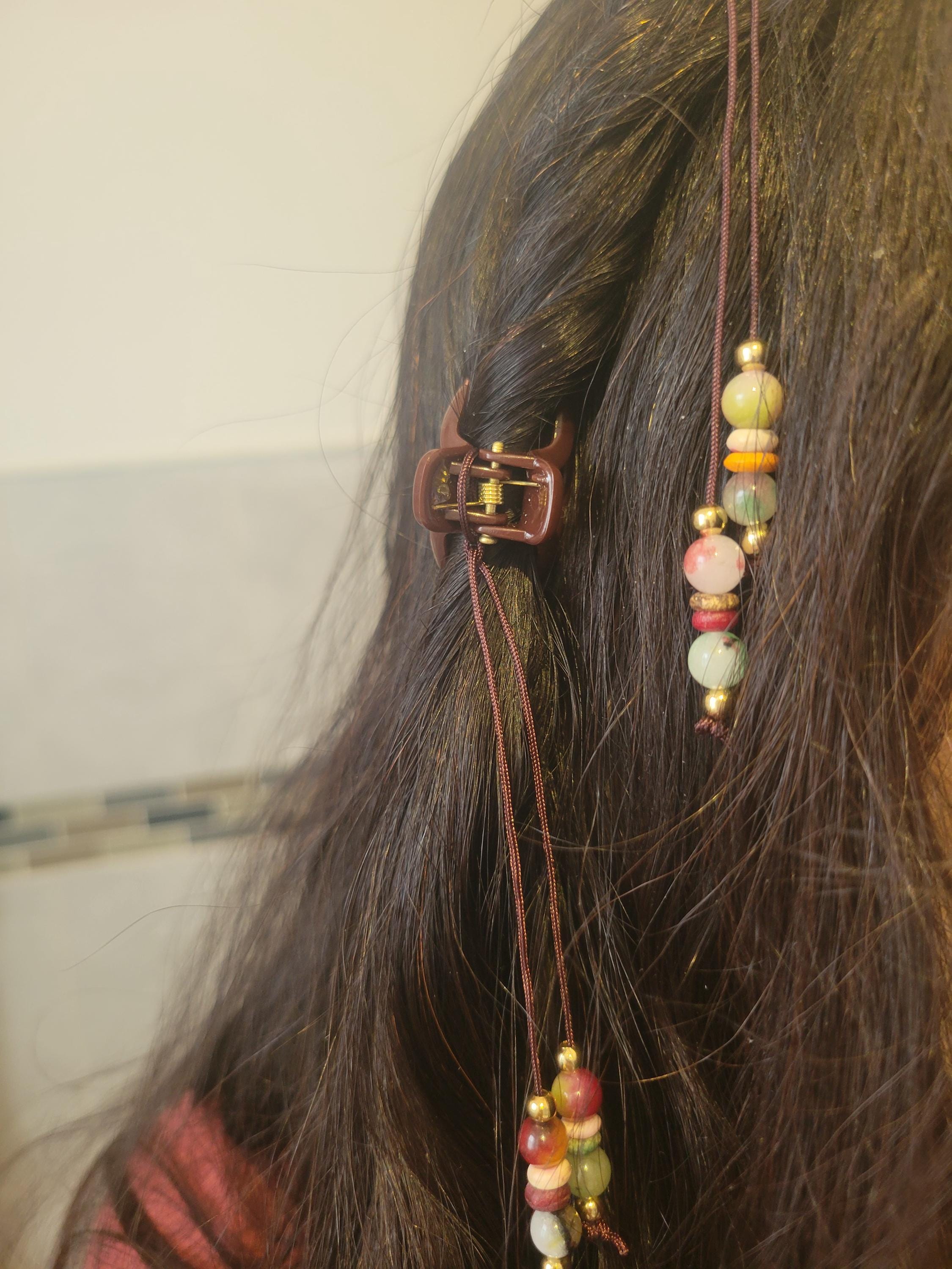 Hair Bead Clip Jade - Etsy display picture 3