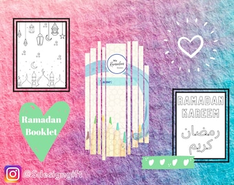 Hojas de trabajo de Ramadán, Actividades de Ramadán, Hojas para colorear, Descarga digital, Color