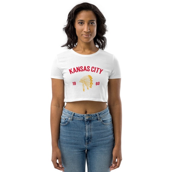 Reworked Boston Graphic Crop Top