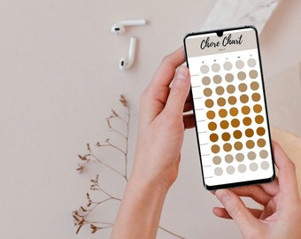 Printable Chore Chart, Neutral Chore Chart, Checkbox Chore Chart, Minimalist Chore Chart, Kids Chore Chart, Digital Chore Chart