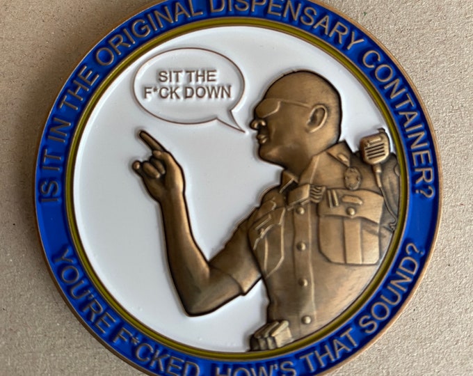 Connecticut State Police Tactical Unit Challenge Coin (seltener Makel