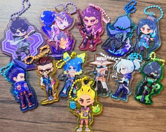 Valorant Agents keychains / charms - Acrylic keychain - Gift for friends－w free shipping