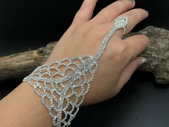 Bracelet Ring Attach | Hand chain bracelet, Hand chain jewelry, Ring  bracelet