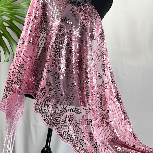 shawl soft pink