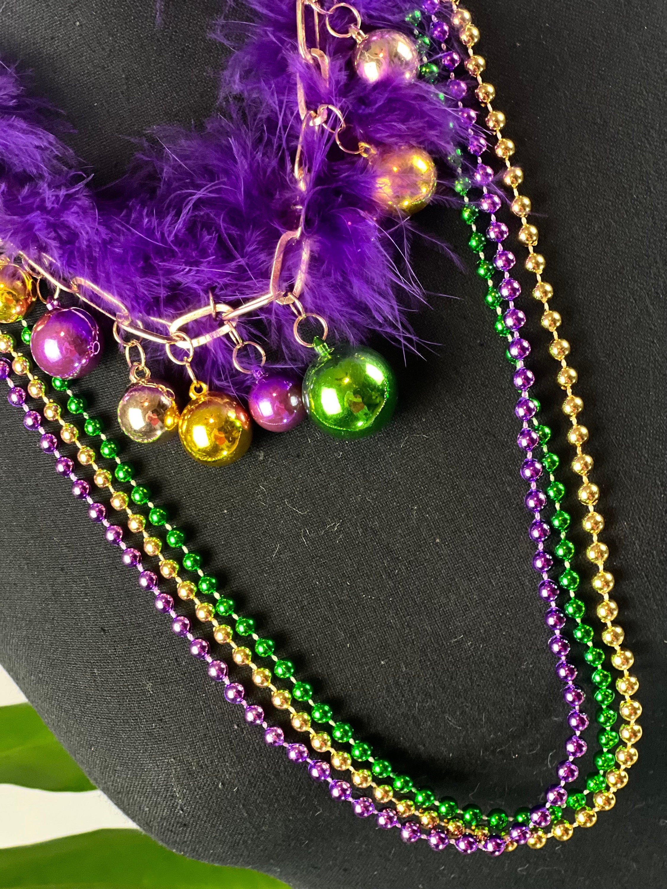 MARDI GRAS Beads Necklaces Assorted Authentic New Orleans Souvenir Lot of  25 