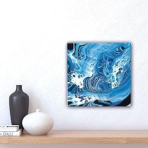 Whirlpool Tornado, Acrylic Pour Painting, Original Fluid Art